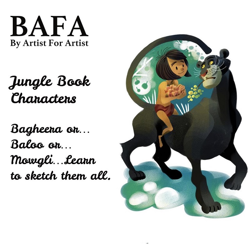Learn How to Draw Baloo from The Jungle Book (The Jungle Book) Step by Step  : Drawing Tutorials